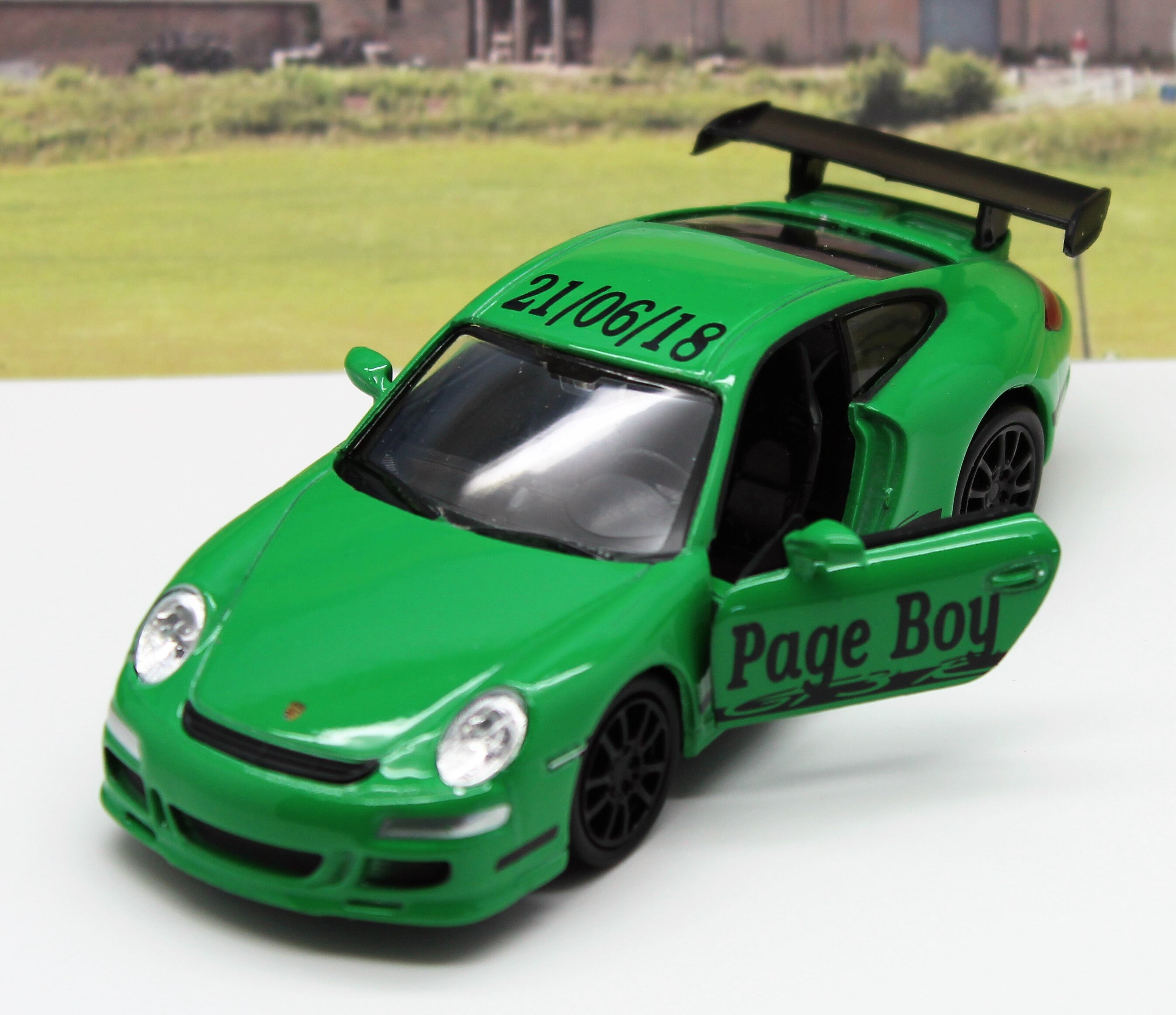 Wedding Day Car Gift Personalised Name Page Boy Ring Bearer Toy Present Boxed