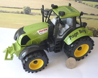 Wedding Day Personalised Name Page Boy Usher Best Man Ring Bearer Name Gift Boys Toy 21cm Green or Red Farm Tractor Boxed Present