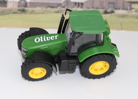 Wedding Day Gift Personalised Page Boy Name Green Farm Tractor & Tanker Present 