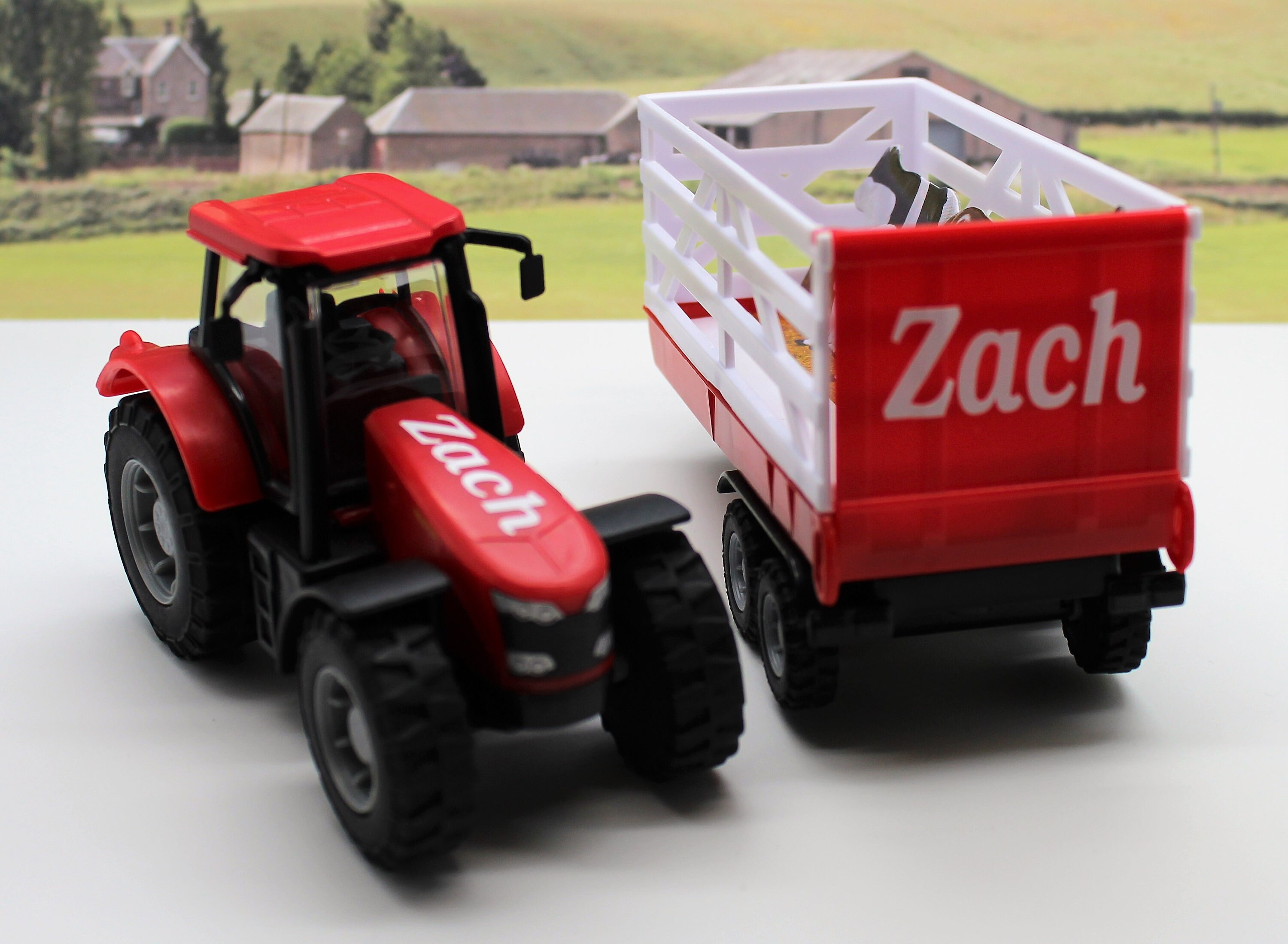 Personalised Name Gift Tractor & Trailer Boys Toy Farm Tractor Etsy