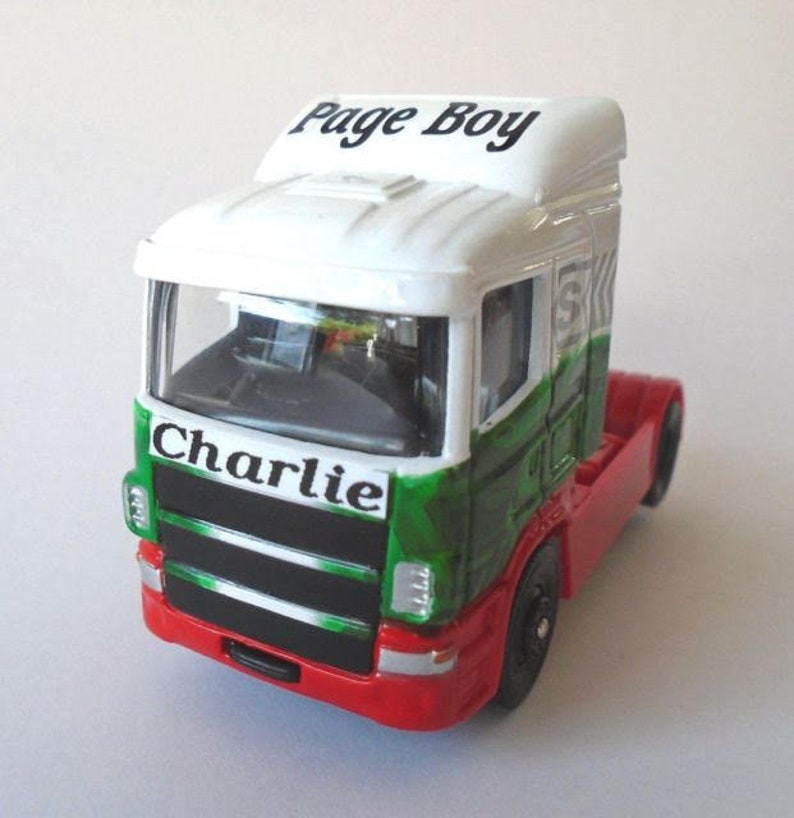 personalised lorry toy