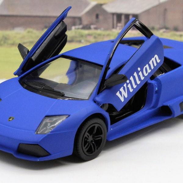 PERSONALISED NAME Gift Diecast Lamborghini Toy Car Boys Dad Grandad Brother Husband Father Mum Model Birthday Gift Present Stocking Filler
