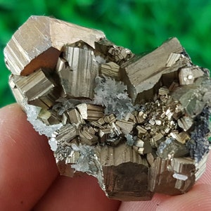 Shiny Pyrite from Bulgaria, Pyrite,Pyrite Crystal,pyrite Mineral,Natural Mineral,Natural Crystal,Pyrite Cluster,Fool&#39;s Gold,Raw Pyrite,stone