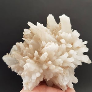 RARE Quartz with Calcite and from Dimov dol mine Rudozem ore field Smolyan Oblast Rhodope Mts Bulgaria minerals specimens from Bulgaria