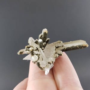 Quartz with Calcite From Krushev dol mine Madan ore field Smolyan Oblast Rhodope Mts Bulgaria