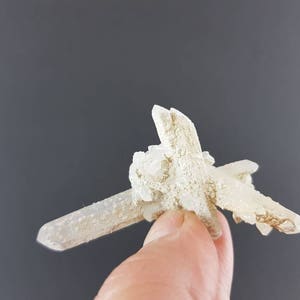 Quartz with Calcite From Krushev dol mine, Madan ore field ,Smolyan Oblast, Rhodope Mts, Bulgaria