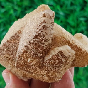 Rare Brown Calcite on Fluorescent Calcite from Bulgaria,Crystal,Mineral,Specimen,Cluster,Stone,Rocks,Natural Crystal, Fluorescent Calcite,