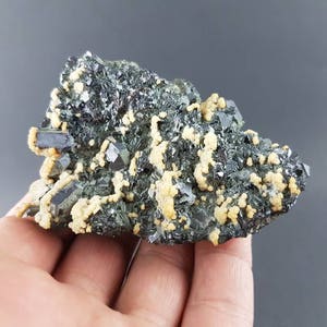 Sphalerite with Galena and Calcite from Krushev dol mine Madan ore field Smolyan Oblast Rhodope Mts Bulgaria