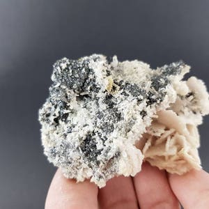 Quartz with Sphalerite and Calcite from Krushev dol mine Madan ore field Smolyan Oblast Rhodope Mts Bulgaria minerals specimens from Bulgari