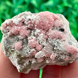 Amazing Rhodochrosite with Calcite from Davidkovo ore Filed,Bulgaria,Pink Crystal,Rhodochrosite Crystal,Rhodochrosite with Quartz