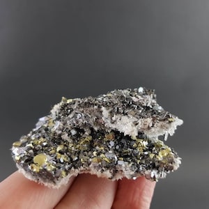Quartz with Sphalerite,Chalcopyrite and Galena from Krushev dol mine Madan ore field Smolyan Oblast Rhodope Mts Bulgaria minerals specimens
