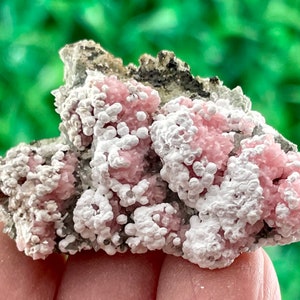 Amazing Rhodochrosite with Calcite from Davidkovo ore Filed,Bulgaria,Pink Crystal,Rhodochrosite Crystal,Rhodochrosite with Quartz