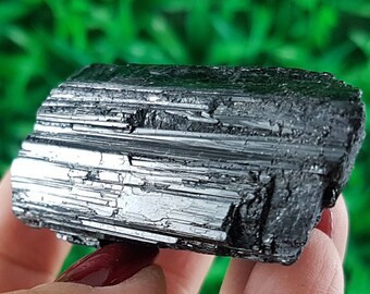 Tourmalina Negra Natural, Cristal de Turmalina, Cristal Natural, Tourmalina Natural, Especial Mineral, Chunk de Turmalina Negra, Cristal de Energía Fuerte
