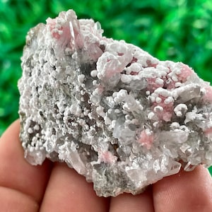 Amazing Rhodochrosite with Calcite from Davidkovo ore Filed,Bulgaria,Pink Crystal,Rhodochrosite Crystal,Rhodochrosite with Quartz
