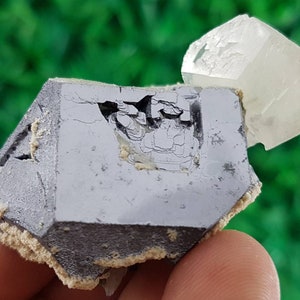 Reserved!!Aesthetic Specimen Galena with two Generations Calcite,Mineral Specimen,Galena Collectors, Aesthetic Crystal,Galena Crystal,Galena