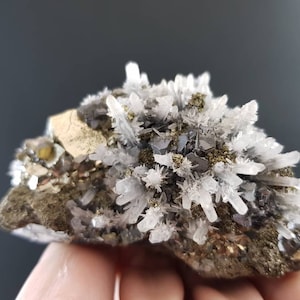 Quartz with Pyrite,Chalcopyrite and Sphalerite from Krushev dol mine Madan ore field Smolyan Oblast Rhodope Mts Bulgaria minerals specimens