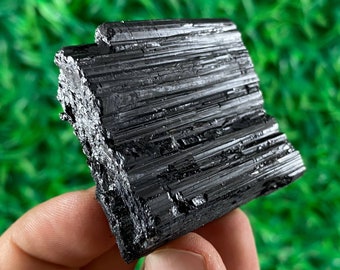 Tourmalina Negra Natural, Cristal de Turmalina, Cristal Natural, Tourmalina Natural, Especial Mineral, Chunk de Turmalina Negra, Cristal de Energía Fuerte