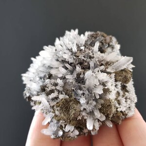 Quartz with Sphalerite and Chalcopyrite from Krushev dol mine Madan ore field Smolyan Oblast Rhodope Mts Bulgaria minerals specimens