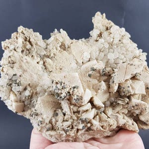 Quartz with Calcite and Chalcopyrite from 9th September mine,Madan ore field,Smolyan Oblast,Rhodope Mts,Bulgaria