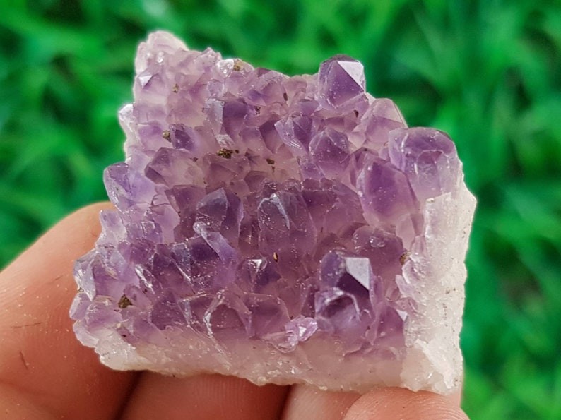 Beautiful Amethyst with Pyrite from Bulgaria,Bulgarian Amethyst,Purple Crystal,Amethyst from Chala mine,Chala mine,Purple Quartz,Home Deco image 1