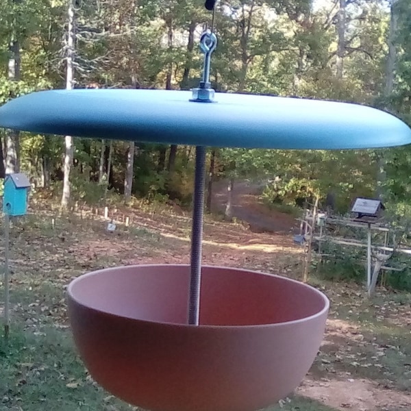 Bird Feeder made from Plastic Plate and Bowl