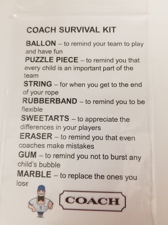 Coach Survival Kit Etsy Coach Survival Kit Etsy