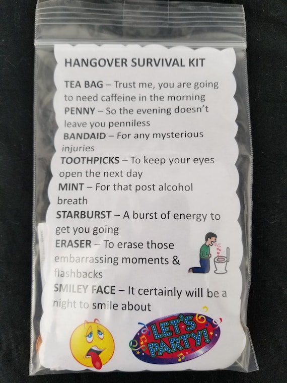 Hangover Survival Kit Etsy