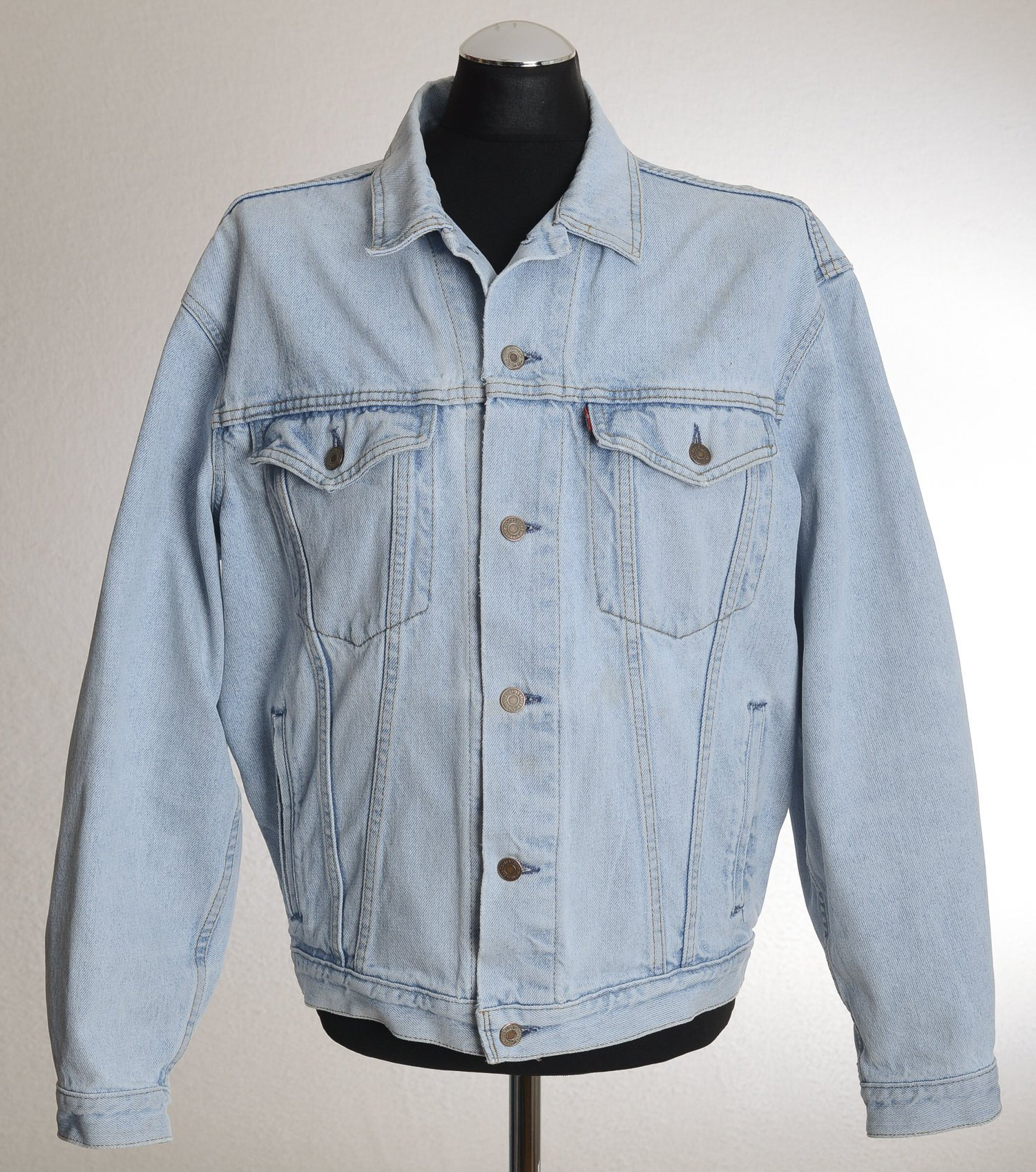 Vintage 90s Distressed LEVI'S 75525 Denim Jacket Trucker Jacket