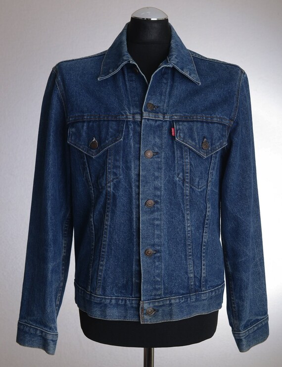 levi's mens the trucker jacket deep sea indigo trucker