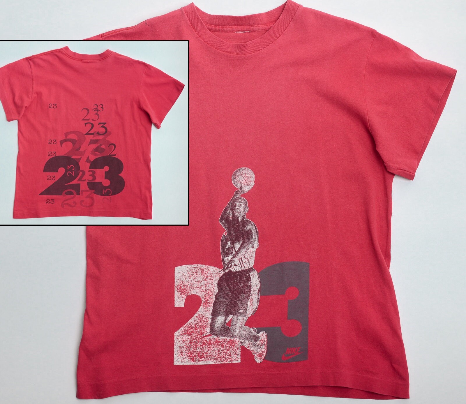 Vintage 90s NIKE Michael JORDAN 23 Tshirt With Double Etsy UK