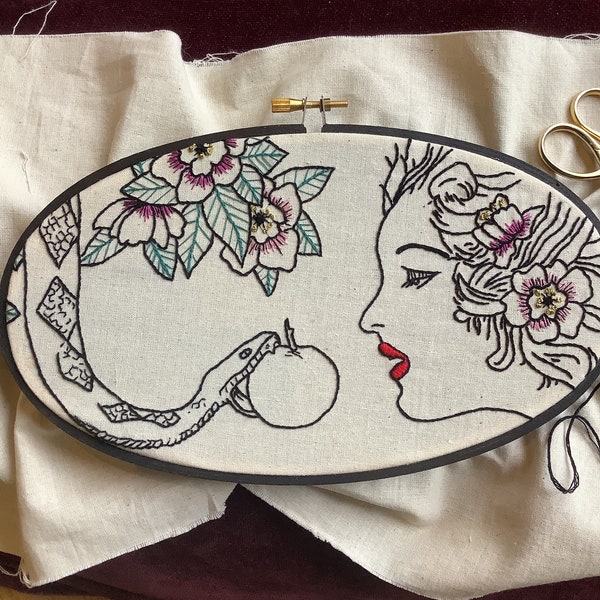 Temptation embroidery kit