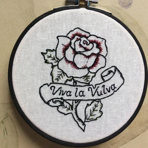 Kit de bordado Viva la vulva