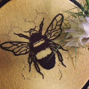 Bee embroidery kit