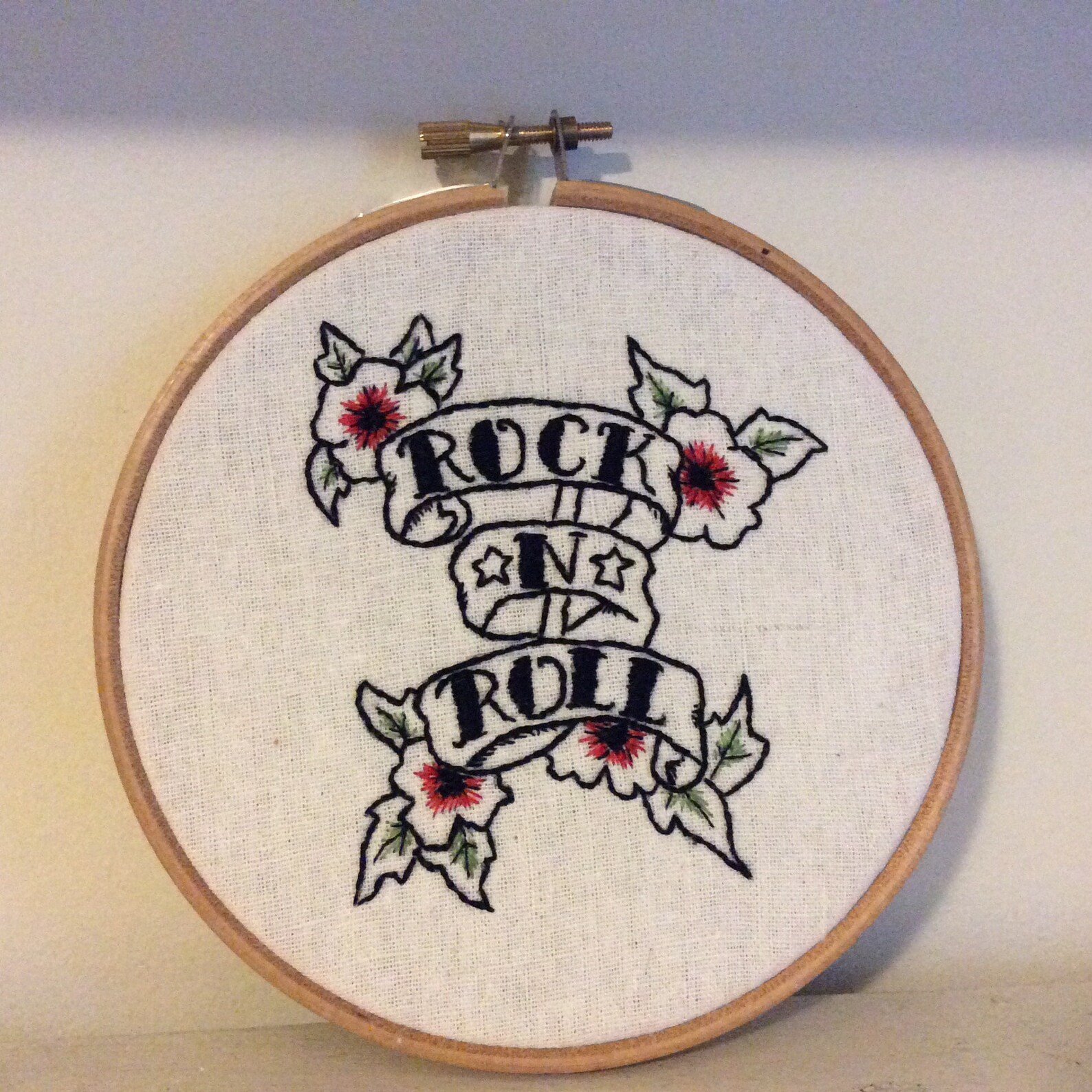 Rock N Roll Embroidery Kit 13cm - Etsy UK