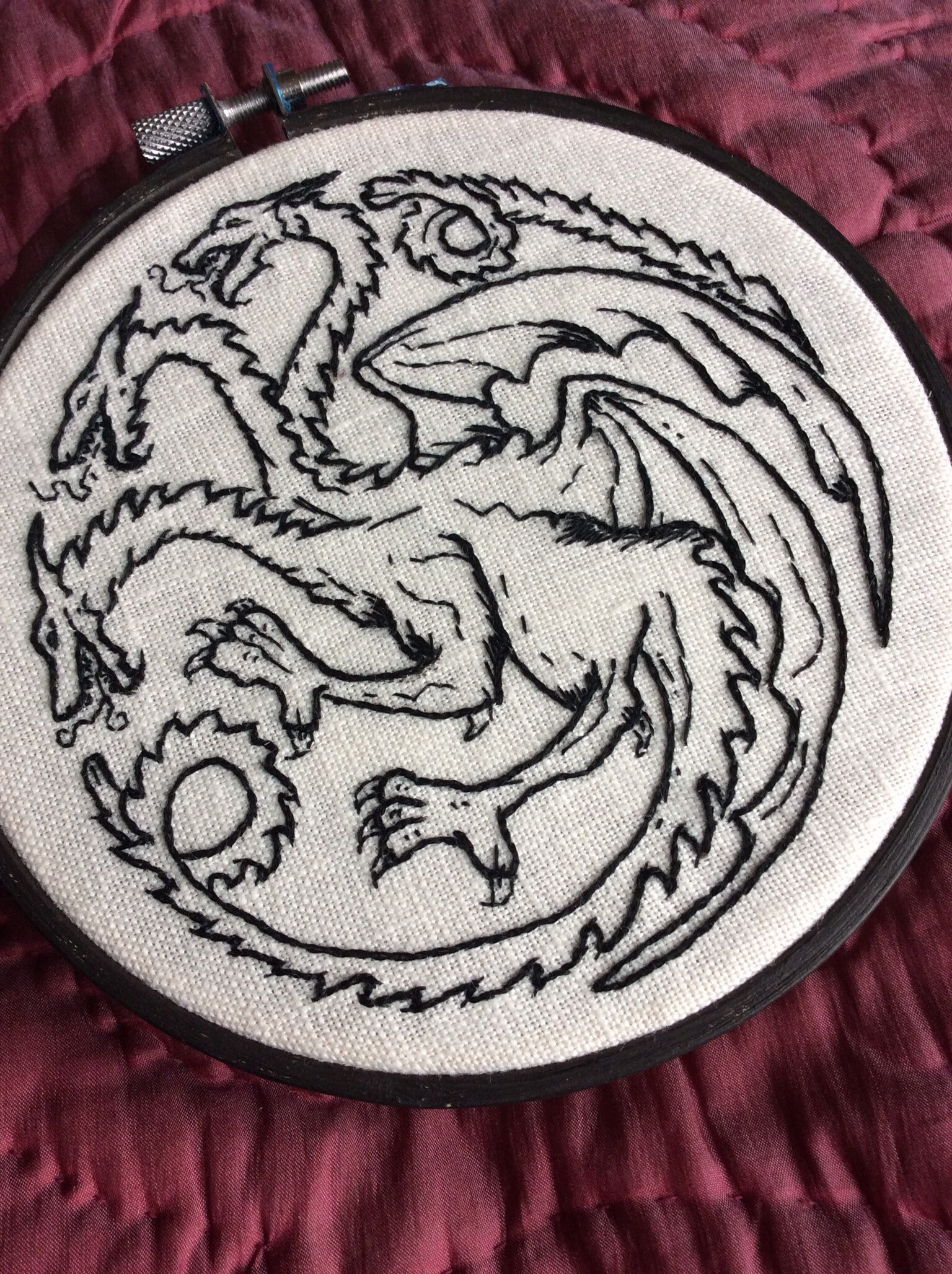 Embroidery Pattern Game Of Thrones Logo - A.G.E Store