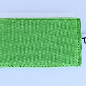 Billetera delgada Lime Green, billetera minimalista, billetera elástica, billetera, billetera para hombres, billetera para mujeres, titular de tarjeta de crédito, billetera verde
