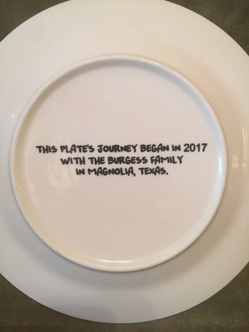 The Giving Plate DECAL ONLY Etsy