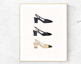 Luxury Fashion Shoe Poster, Digital Designer Poster , Printable Poster, Download Fashion Wall Art , Designer Wall Art,Fashion Poster