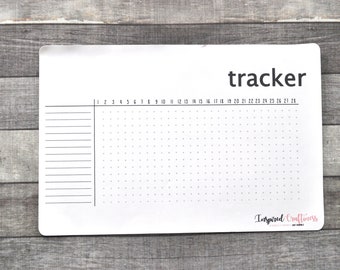 Bullet journal tracker, bujo tracker, monthly tracker sticker, planner habit tracker, bullet journal habit tracker, blank tracker