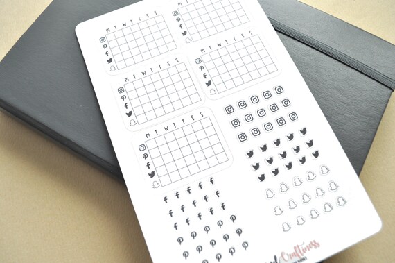 Bullet Journal Stickers Social Media Tracker Social Media Icons Bujo Stickers Bujo Tracker Planner Trackers Bullet Journal Stickers Social Media Tracker Social Media Icons Bujo Stickers Bujo Tracker Planner Trackers