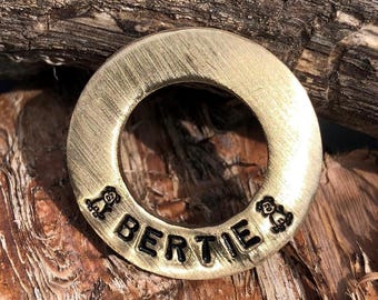 Name Tag for Dogs ID Tag for Dog Brass