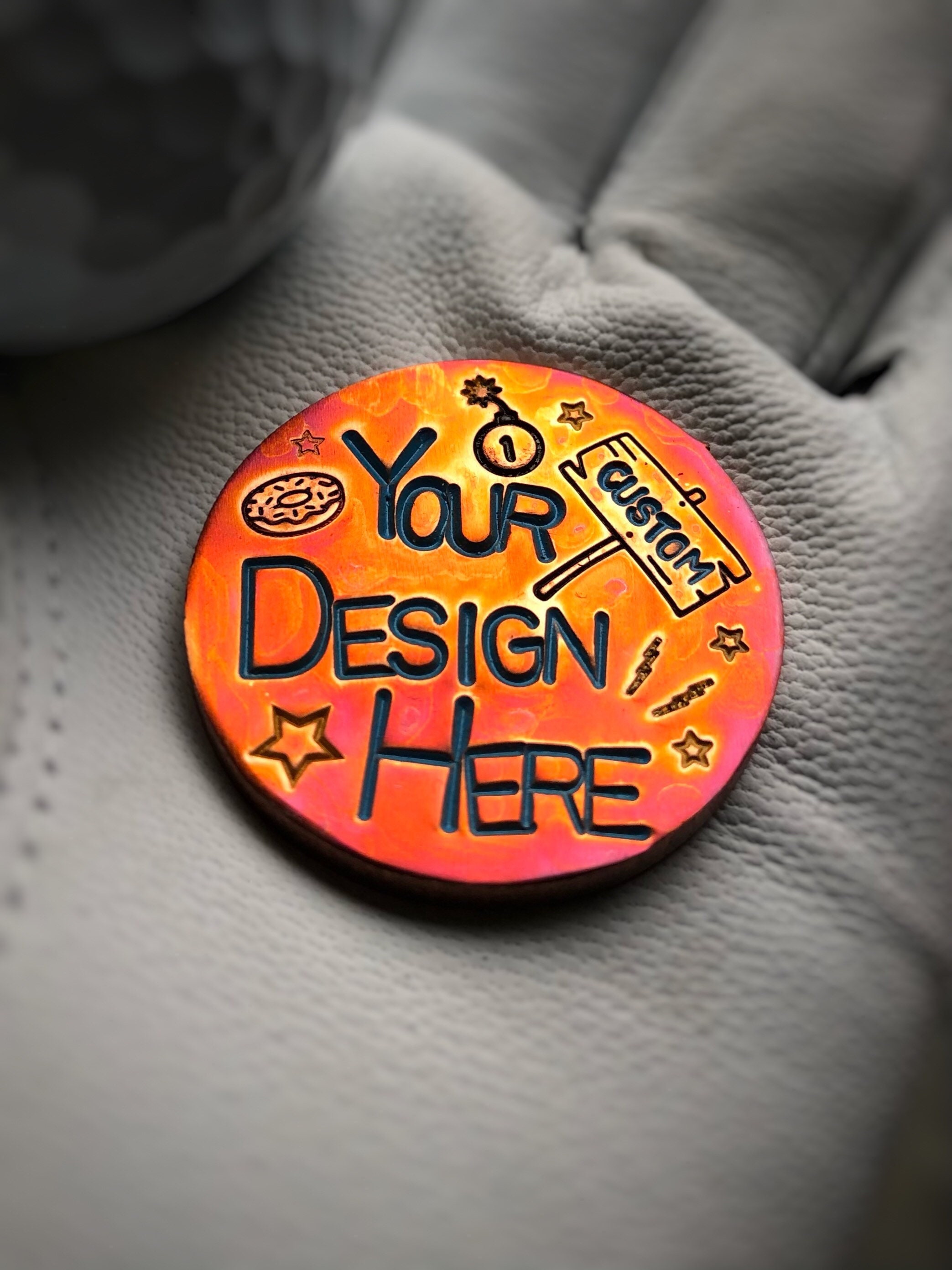 Custom Copper Golf Ball Marker Etsy