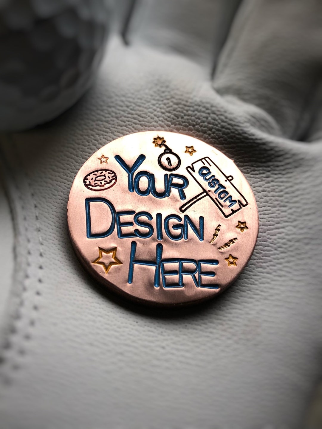 Custom Copper Golf Ball Marker Etsy