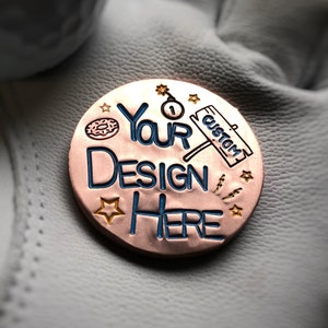 Custom Copper Golf Ball Marker