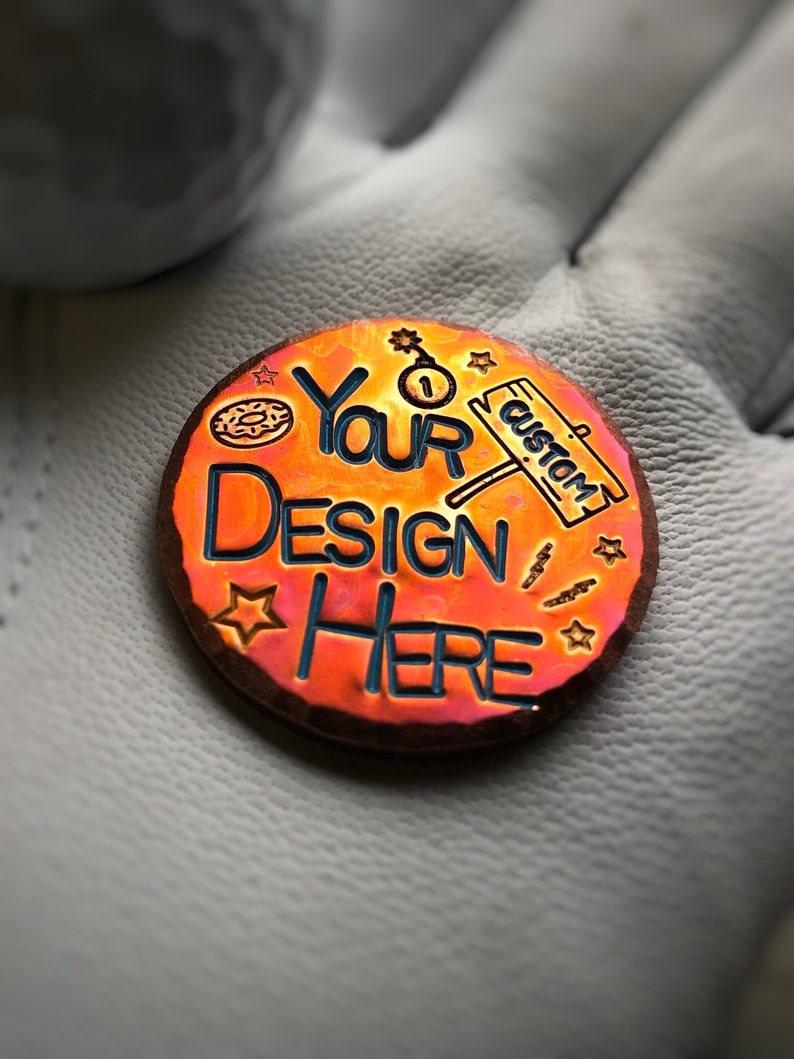 Custom Copper Golf Ball Marker Etsy