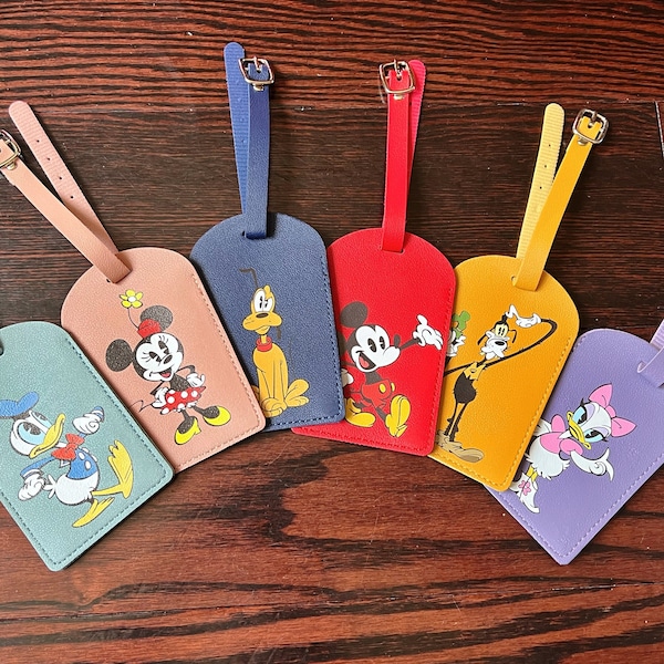 Mickey Mouse & Friends Luggage Tags (Set of 6)