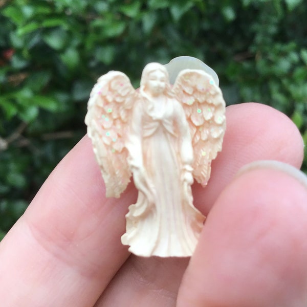 HEALING ANGEL, Miniature Angel, Doll House Decor, Tiny Angel, Small Angel, Angel Figurine