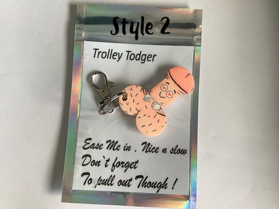 Novelty love eyes Willy trolley token.