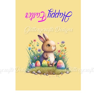 Easter Bar of chocolate wrapper digital download fits the large 110g bars.