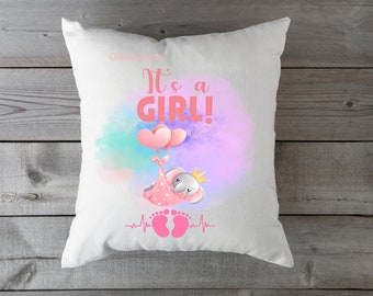 Its A  Girl PNG/Sublimation file digital download includes mock up cushion.